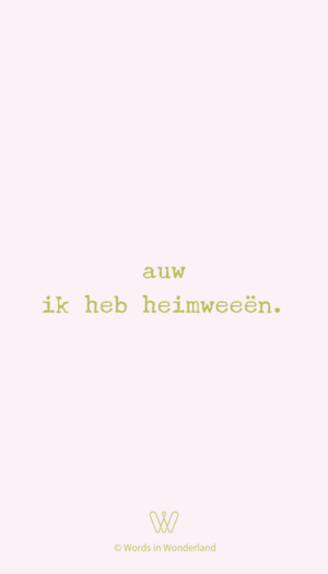 heimweeën