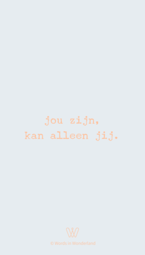 alleen jij