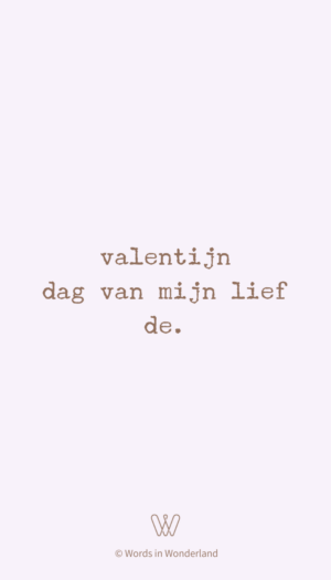 dag van mijn lief de