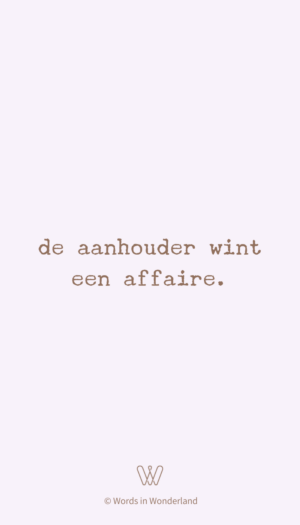 aanhouder