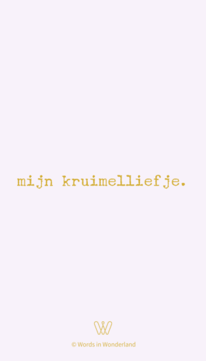 kruimelliefje