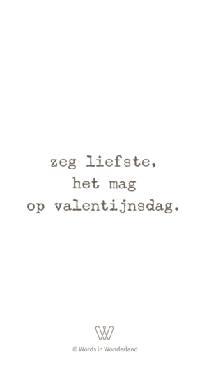 liefste, het mag